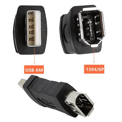 Firewire IEEE 1394 6-pinowa przejściówka na USB Kompaktowy żeński F na USB M