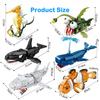 Sea World Tier-Bausteine Seepferdchen Hai Wal Zusammenbau-Steine Modell-Set Pädagogisches DIY-Spielzeug für Kinder Weihnachtsgeschenke