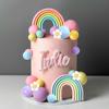 34 Pcs Cake Toppers Boho Cake Topper Hippie Party Decorations with Flower Bus for Girl Birthday Party Boho Party Supplies