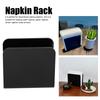 Multi-purpose Black Napkin Holder Acrylic 12x11x5cm Napkin Rack Bar Napkin Holder Restaurant