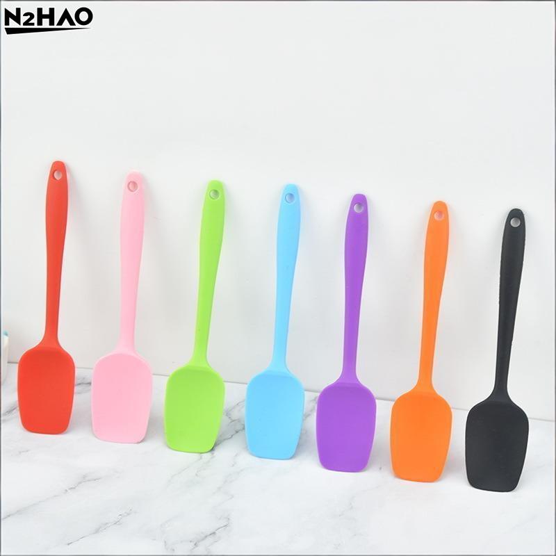 Multicolor Food Grade Non Stick Butter Cooking Silicone Spatula Set Cookie Pastry Scraper Cake Baking Spatula Silicone Spatula