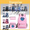 Mr Beast Lightning Cat Trendy Breathable Backpack Set With Curved Shoulder Straps
