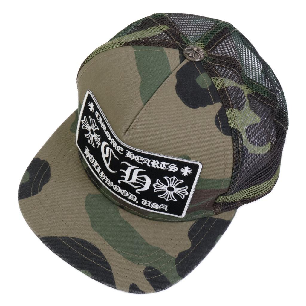 CHROME HEARTS 925 Trucker Cap CH Camouflage Schwarz Hut OS(EINHEITSGRÖSSE) 53-60 KhakiUsed