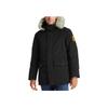 Timberland Mid-Length Warm Fur-Lined Hooded Cotton Jacket Men Outerwear Black A2ETY-001
