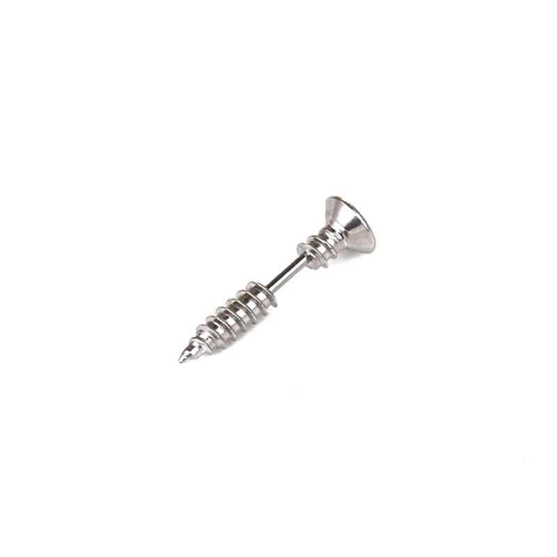 Stainless Steel Double-Sided Halloween Prank Piercing Earrings - European  American Style
