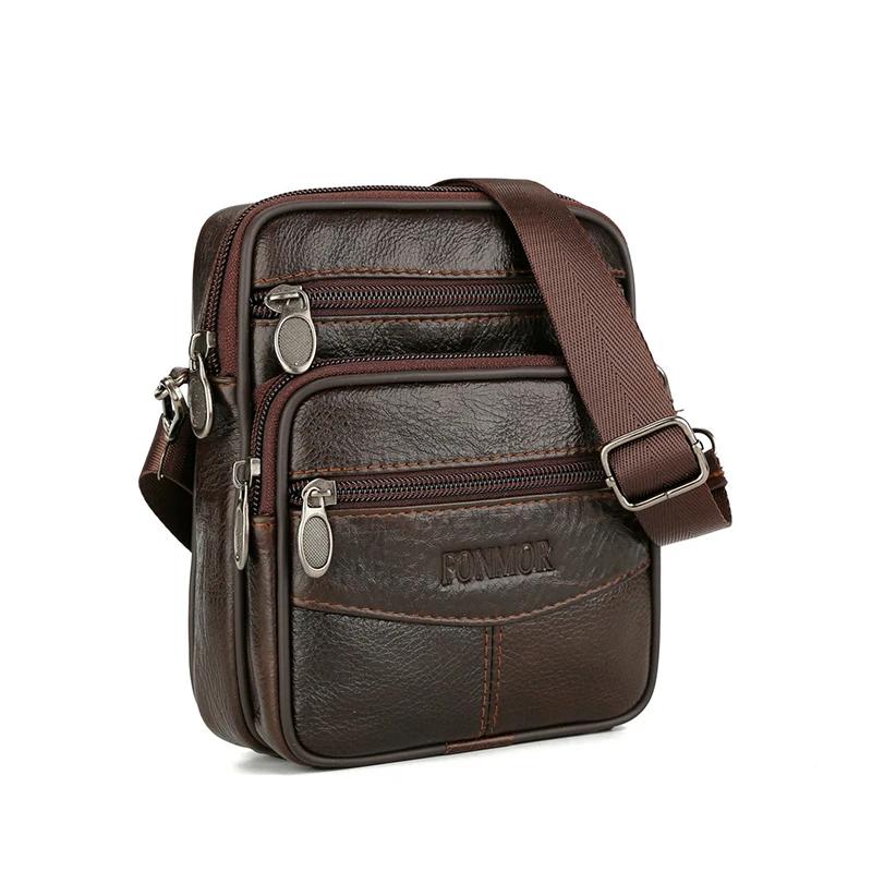 Borsa da Uomo Borse a Mano in Vera Pelle Borse a Spalla in Pelle da Uomo Borse Messenger da Uomo Piccole Borse a Tracolla da Uomo Borsa alla Moda