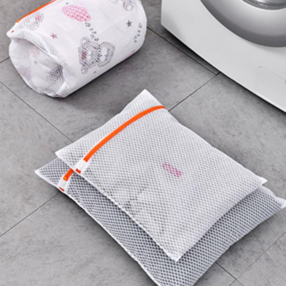 Portable Cellular Mesh Laundry Bag Antibacterial Anti-deformation Washing Machine Pouch Breathable Reusable Sweater Bra Care Bag