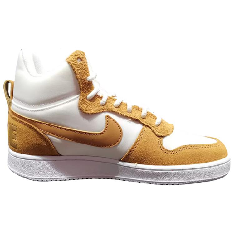 Nike  Court Borough Mid Premium White Flax Women Sneakers Brown HV1802-121