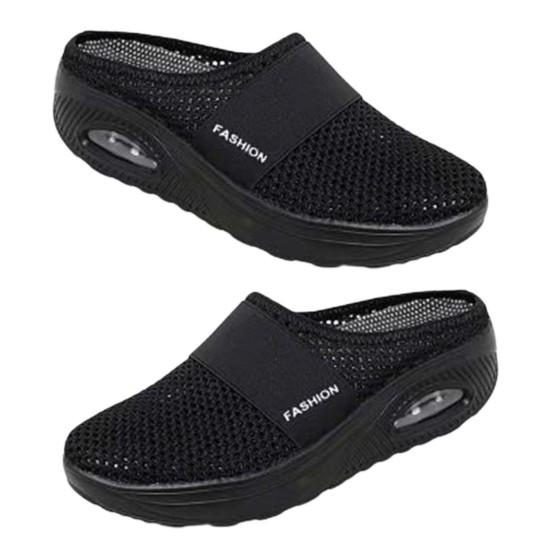 Fashion Round Toe Hollow Durable Women Outdoor Breathable Walking Slippers for Leisure