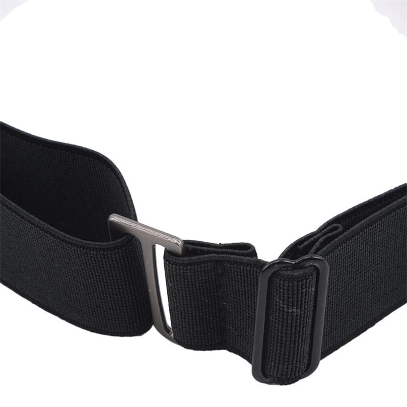 Soft Waist Belt Women's Invisible Belt Elastic 1Pc Portable For Jeans With Flat Buckle
