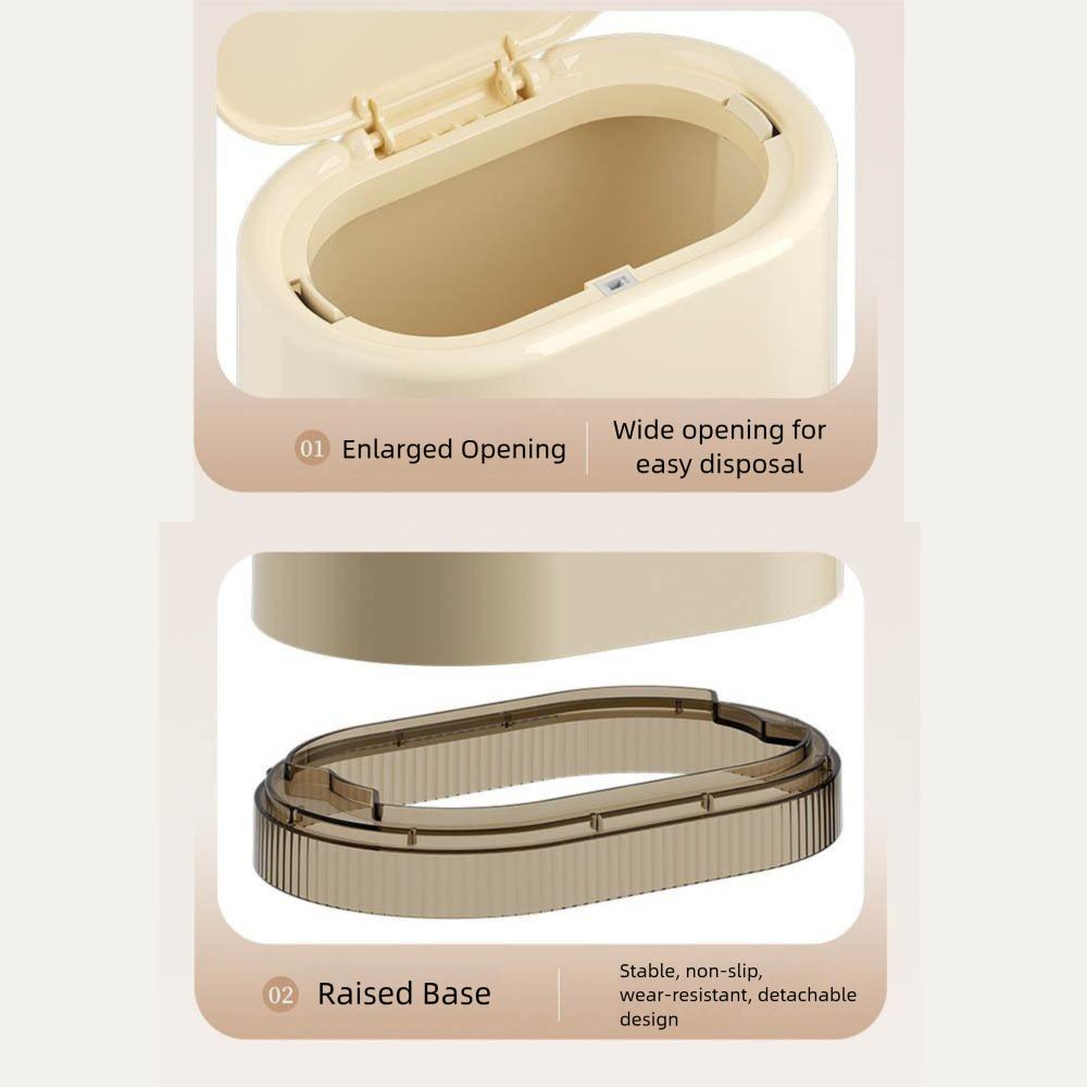 Press Style Desktop Storage Box Dustproof Desktop Trash Can Desktop Garbage Bin Desktop Ornaments