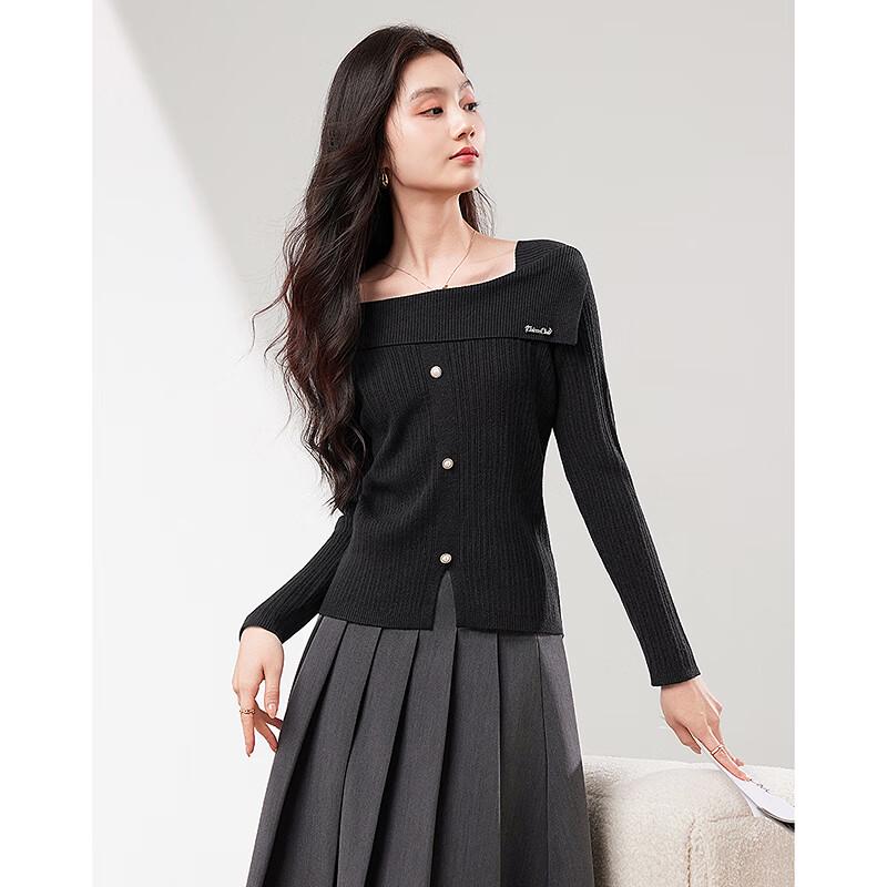 

Элегантный женский свитер с длинными рукавами Si Shui Nian Hua One Size