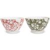 Kunzan Brennofen Teetasse Paar 11cm Kohiki Blumengarten Hasami Hergestellt in Japan Schalen, Durchmesser, 6,5cm Höhe, Design, Keramik,