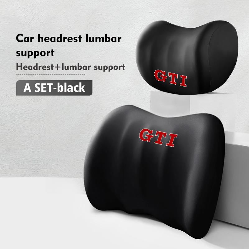 Car Sticker Hub Caps Car Seat Cushion Headrest Neck Support Neck Pillow Accessories For Volkswagen VW Scirocco Passat Polo B5 B6
