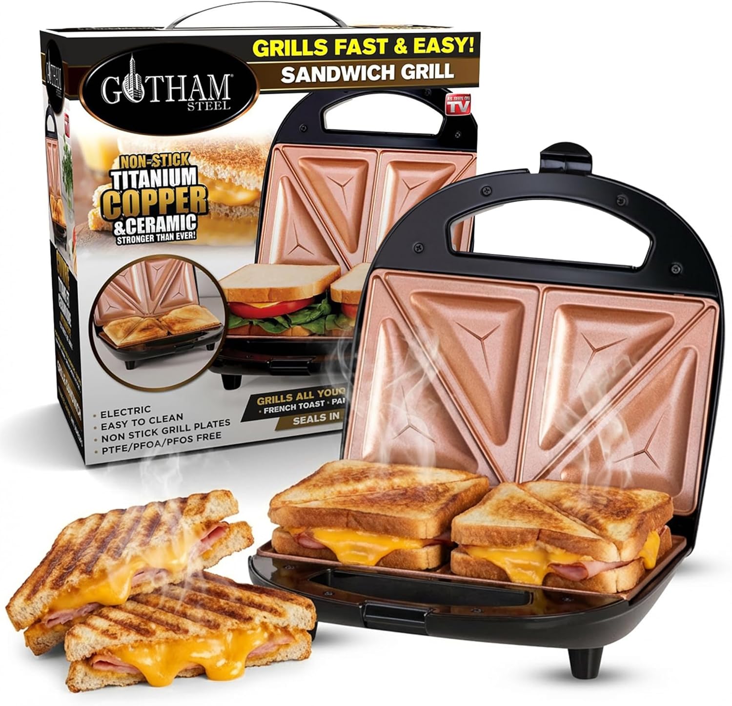Press Sandwich Maker,  Breakfast Sandwich Maker Grill / Sandwich Press Grill with Indicator United States