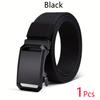 Premium Men's Tactical Belt New Automatic Buckle Canvas Belt Durable Tactical Workwear Belt for Men Outdoor Training Pants Belt