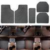 5 PCS PU Leather Car Floor Mats Waterproof and Dustproof Car Floor Mats Set Protective Mats Fashionable Car Interior Accessories