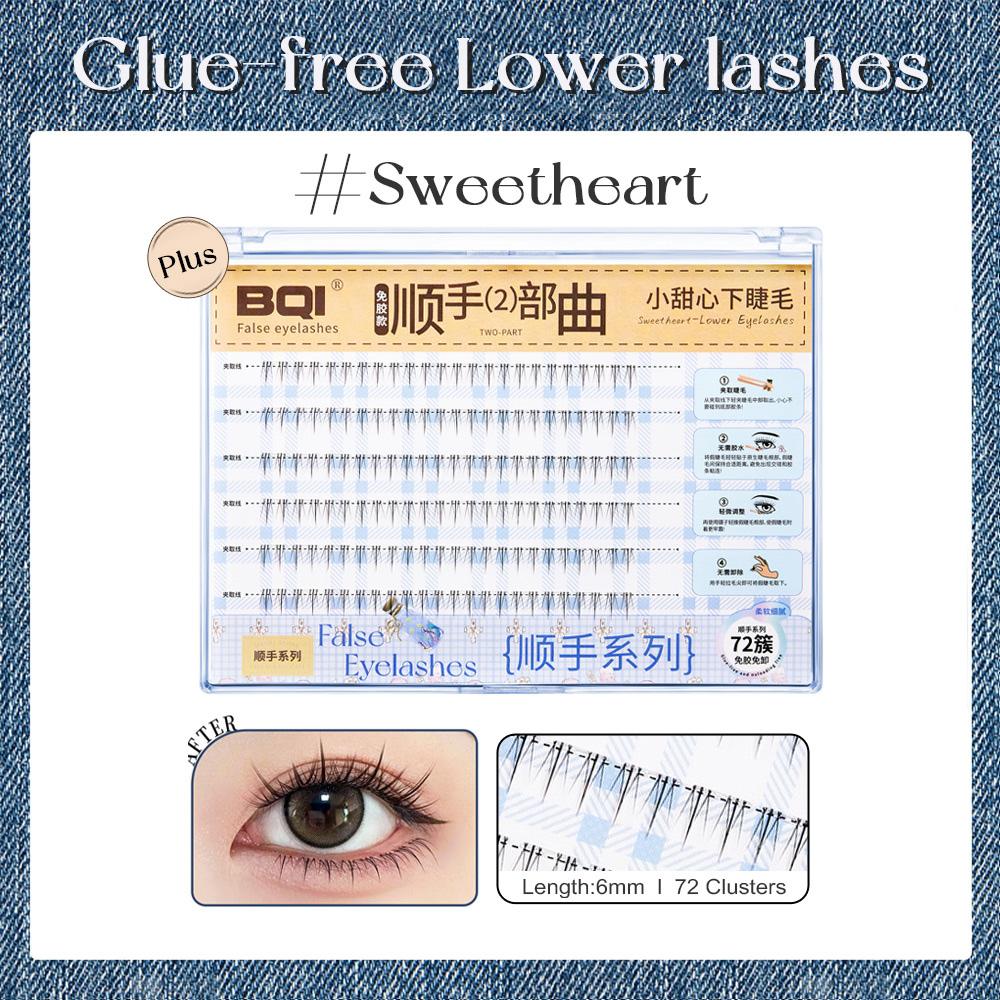 Natürlicher Look Vorgeklebte Unterwimpern Weich & Leicht Selbstklebende Wimpern Großes Volumen zur Auswahl