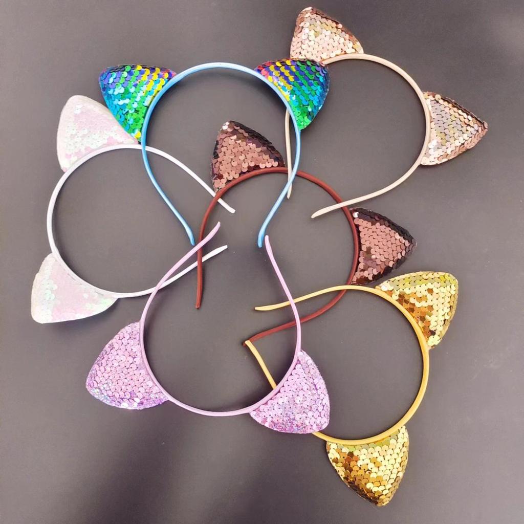 Sequin Cat Ears Headband for Kids - Cute DIY Fabric Hair Accessory