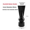 PVC Black Fish Tank Water Pipe Plastic Tube Fittings Elbow Joint Duck Bill Water Outlet Aquarium Accessories Water Inlet Pipes