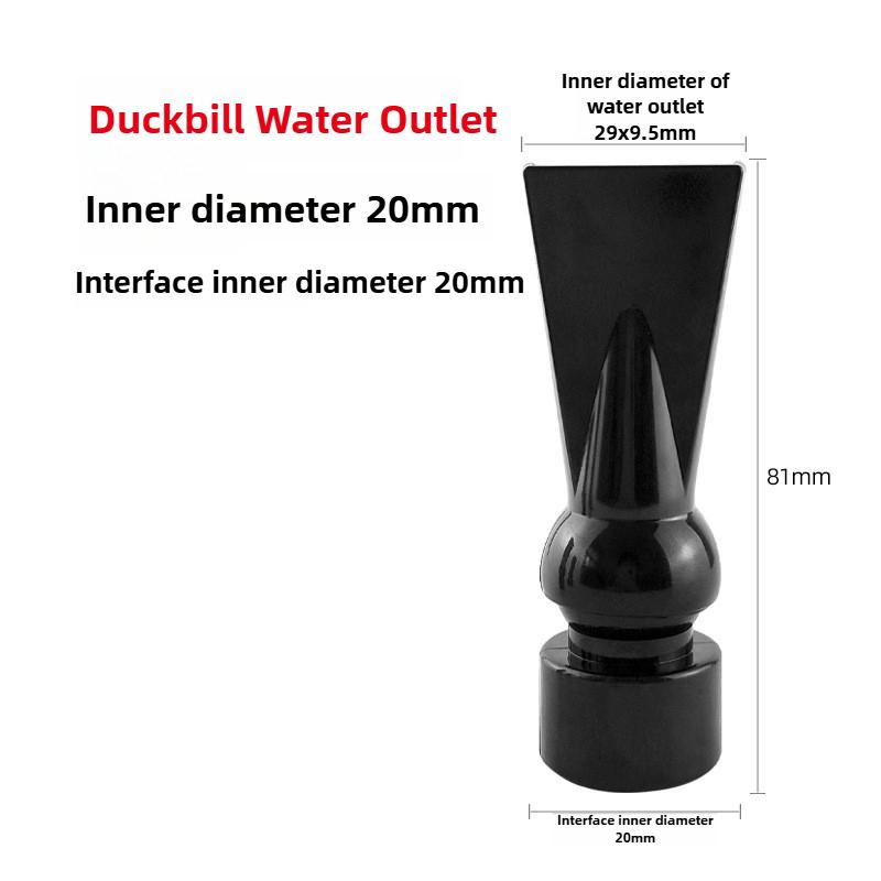 PVC Black Fish Tank Water Pipe Plastic Tube Fittings Elbow Joint Duck Bill Water Outlet Aquarium Accessories Water Inlet Pipes