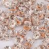 8mm Rhinestones Spacer Beads Rondelle Loose Beads Crystal Bead Spacer for Bracelets and Necklaces In Jewelry Crafts