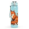 1PC Autumn Fox Illustration 750ml Color Plastic Sports Water Bottle Leakproof Flip Straw Lid Suitable for Sports Office Home Use