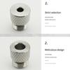 Durability Stainless Steel Drill Bushings 8Pcs Set 3-10mm Hole Option M14x1.5 Coarse Threads For Enhanced Tool Stability