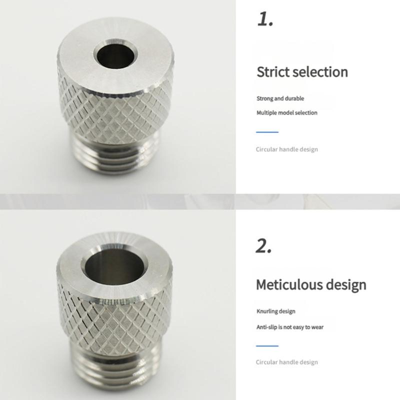 Durability Stainless Steel Drill Bushings 8Pcs Set 3-10mm Hole Option M14x1.5 Coarse Threads For Enhanced Tool Stability
