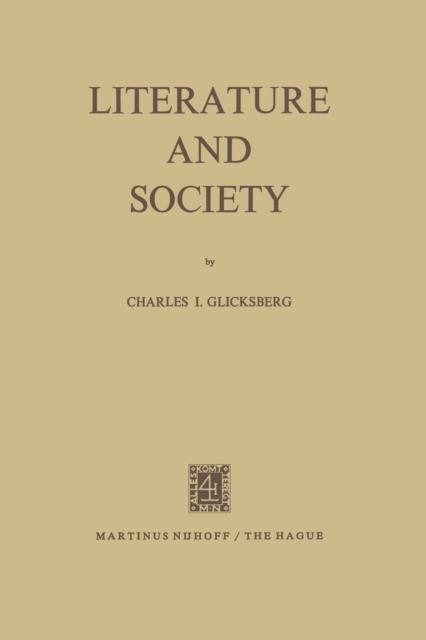 Libro Literature and Society