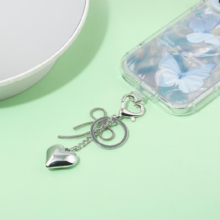 Aesthetic Keychains Purse Handbag Backpack Bag Pendant Charms Heart Bows Keychains Charms Car Keyring for Women Girls