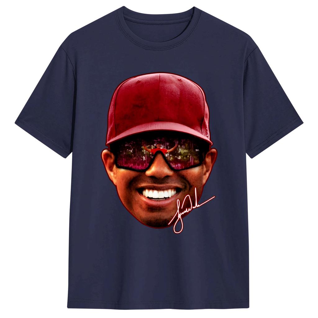 Tigers WWoods Big Face T Shirt Unisex Awesome TShirts Summer ONeck Popular Tee Shirt Custom DIY Oversized Tops