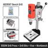 220V Mini Industrial Bench Drill Press - High Precision Multifunctional Turret Machine