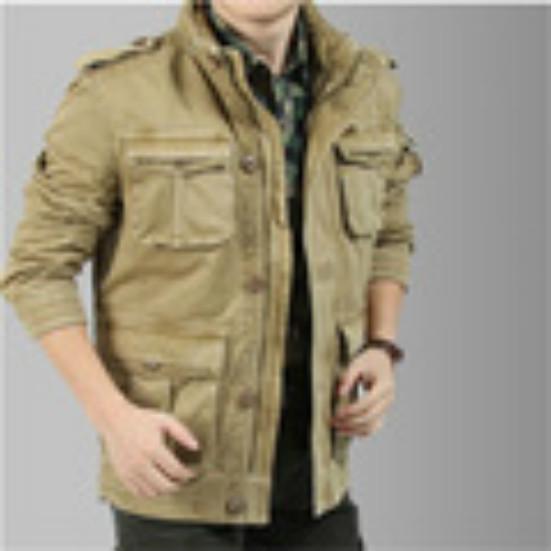 

Осень-весна повседневные мужские пальто из хлопка для улицы военная армейская зеленая куртка XXXL