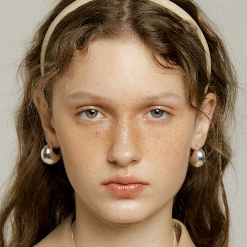 

XPIER глянцевая круглая Повязка для волос[2 цвета] Glossy beige