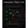 ONOLA Multifunctional Luxury Fashion Quartz Wristwatches for Men Silicone Strap Waterproof Luminous Chronograph Reloj Hombre