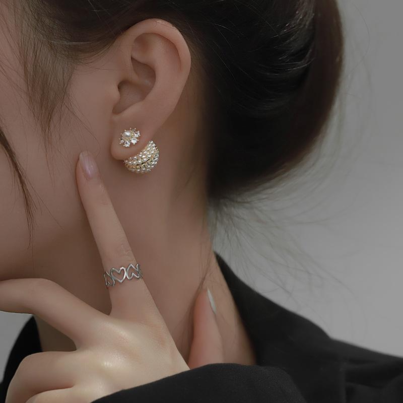 Südkorea Süß Elegant Hohe Qualität Perle Kreis MÄDCHEN Ohrstecker Geschenk Party Bankett DAMEN Schmuck Ohrringe