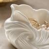 3D Printed Flower Petal Storage Box, Matte White Jewelry & Makeup Organizer, Large Capacity Wide-Mouth Holder for Makeup Brushes Keys Stationery,