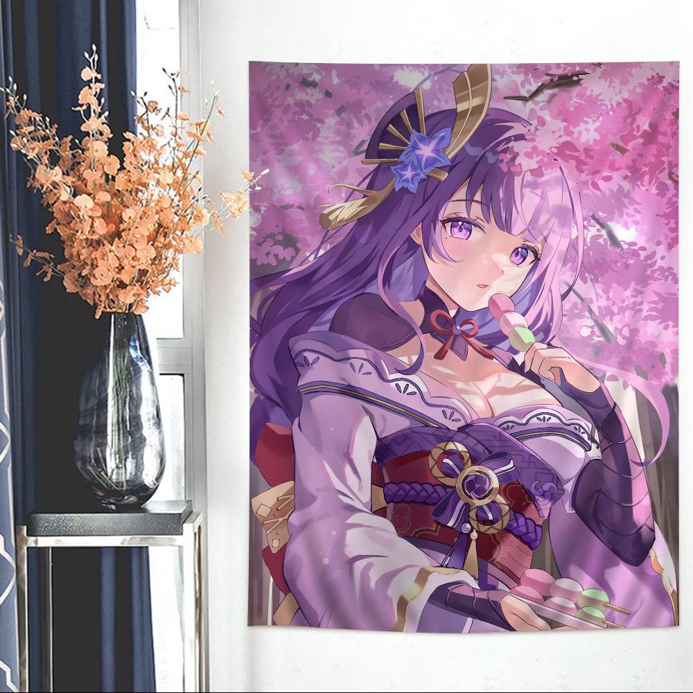 

Genshin Impact Beelzebul Hippie Wall Hanging Tapestries For Living Room Home Dorm Decor Art Home Decor 74x94cm(29x37in)