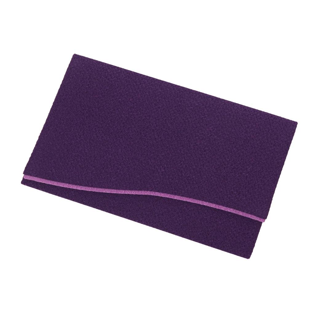 Osaka Choseido Sybilla Fukusa for Men and Made In Gold Envelope Wrapping Cloth (Crepe) Women, Wedding, Japan, (Purple)