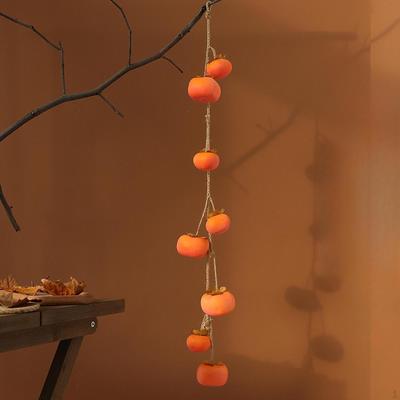 Persimmon Pendant Hanging Decoration Foam Fruit for Living Thanksgiving
