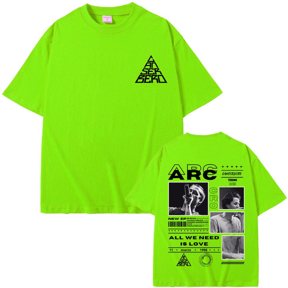 Hot Sale Rapper Canserbero All We Need Is Love Graphics T-Shirt Muerte Vida T-shirts Men Women Hip Hop Fashion Oversized T Shirt