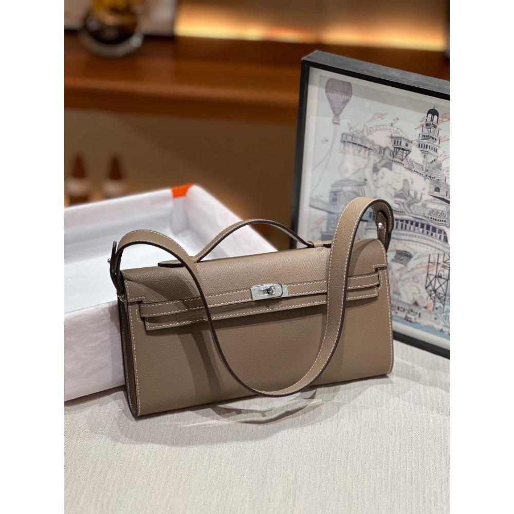 Nová dlouhá KL spojková taška vzor dlaně hovězí kůže vzor aligátora hovězí kůže taška pod paži taška přes rameno dámská taška trend