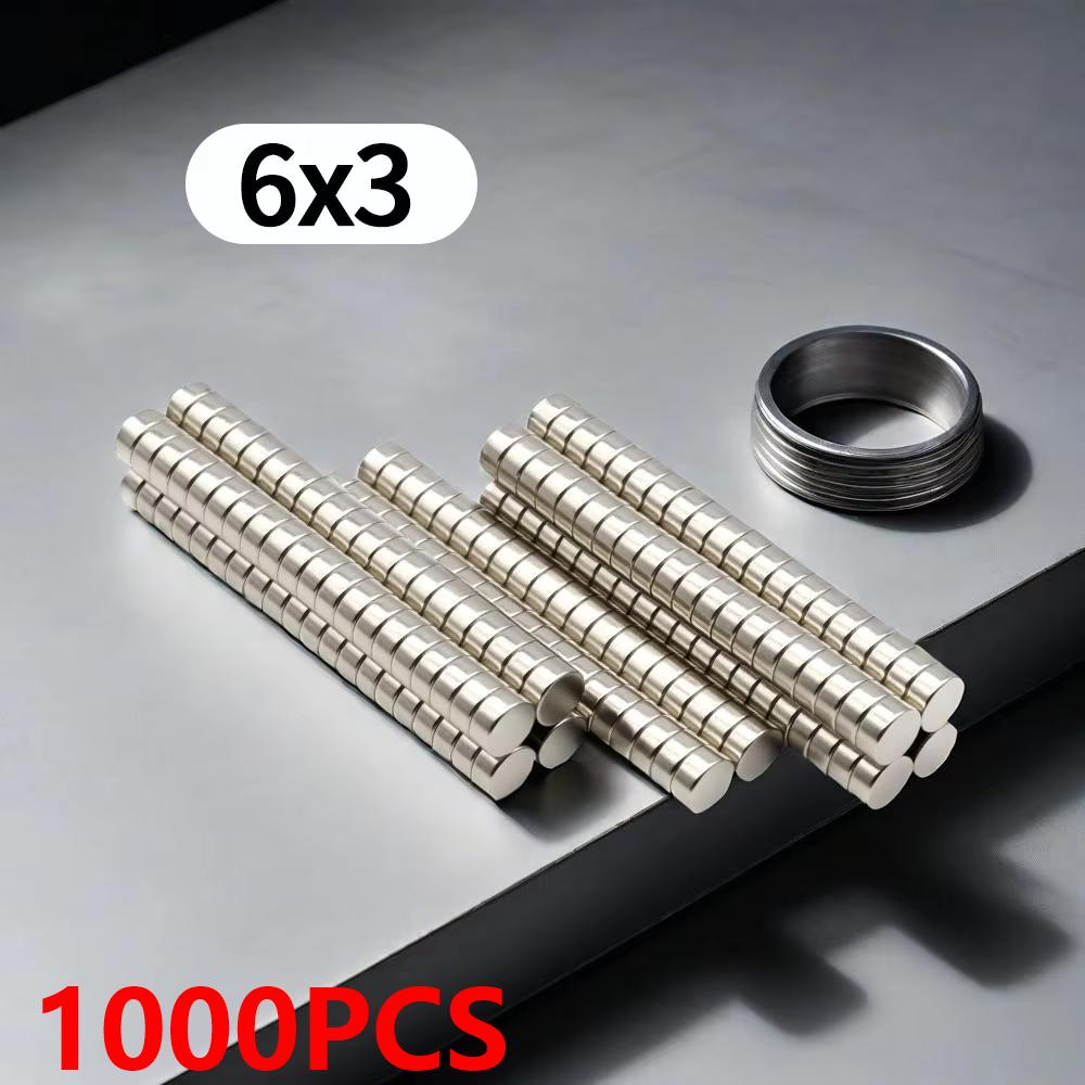 6X3MM Magnete Runde Kühlschrankmagnete für Büro Whiteboard Geeignete Werkzeuge Zuhause Arbeitsplatz, Etc 6*3