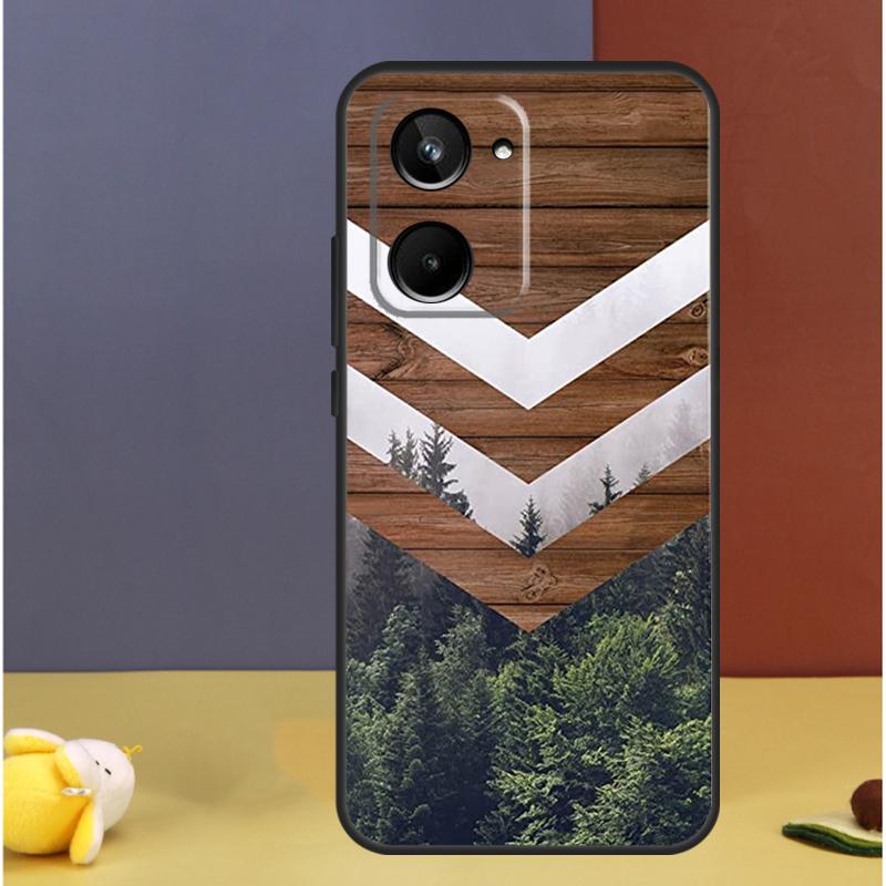 Forest Geometry Wood Nature For Realme GT7 Pro GT6 C61 C67 C63 C71 C55 C51 C65 C53 C75 10 11 12 13 14 15 Pro Plus Case