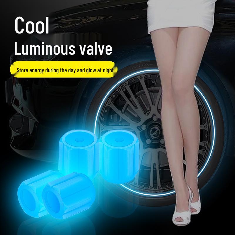 Luminous Tire Valve Cap for Cars and Motorcycles