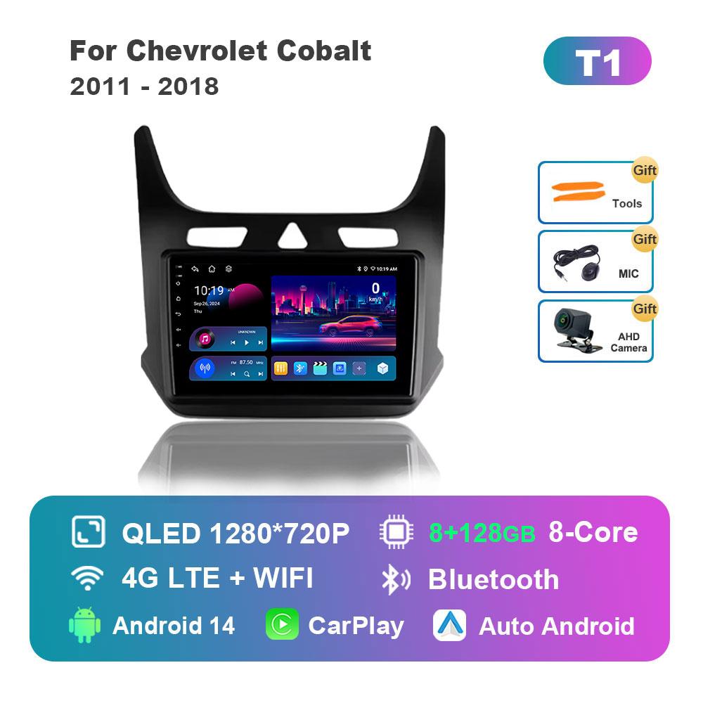Android 14 System Car Radio Multimedia Player for Chevrolet Cobalt 2011 - 2018 GPS Navigation BT WiFi IPS Screen Auto Tools