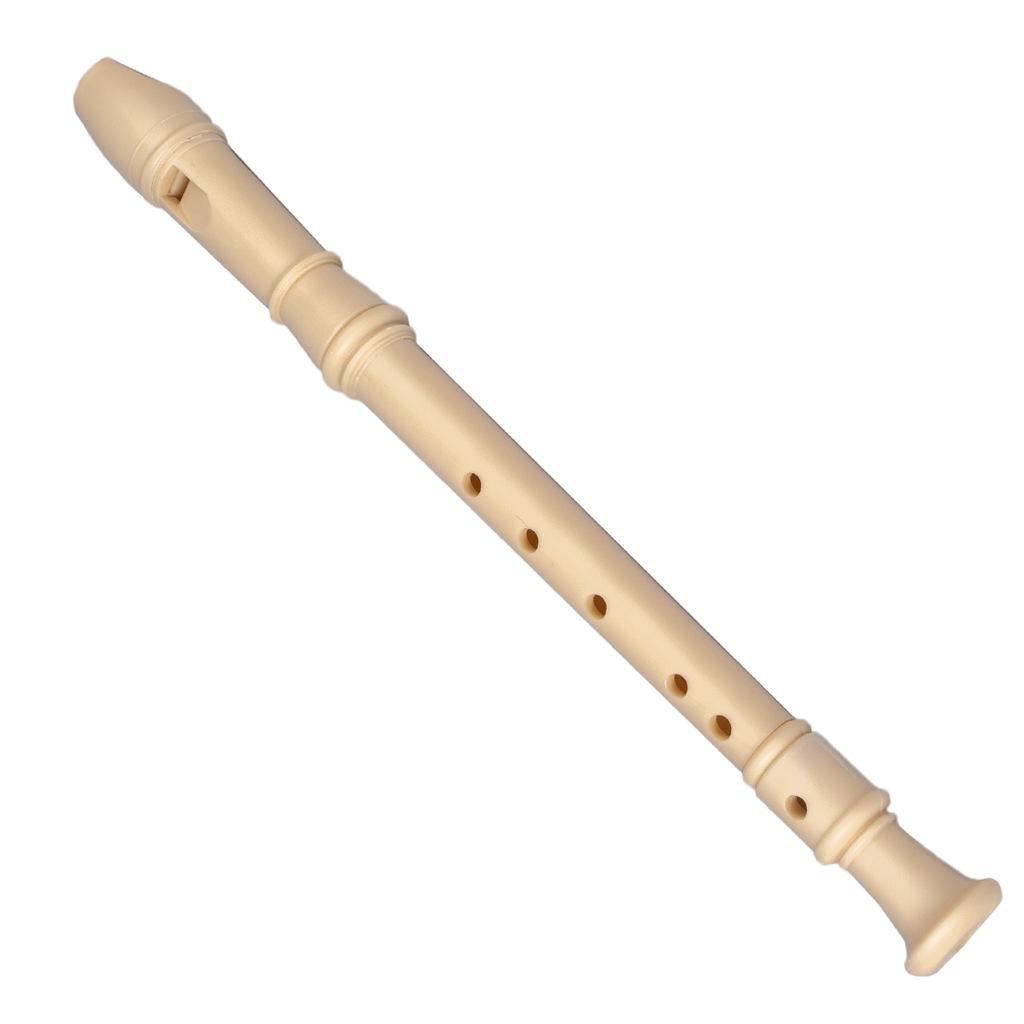 6-hole and 8-hole ABS Recorder for Students and Children Felt Pouch 8-hole German-style Soprano White Recorder