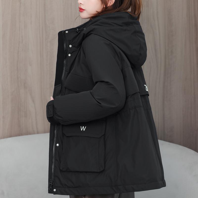 Módní dámské kabáty Zimní parky S kapucí Ležérní Volný Silný Teplý Dámská bunda