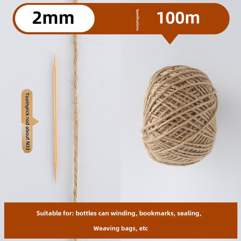 Vintage Style Colored Hemp Rope for DIY and Photo Clips (1.5-2mm, 25m/50m/100m)